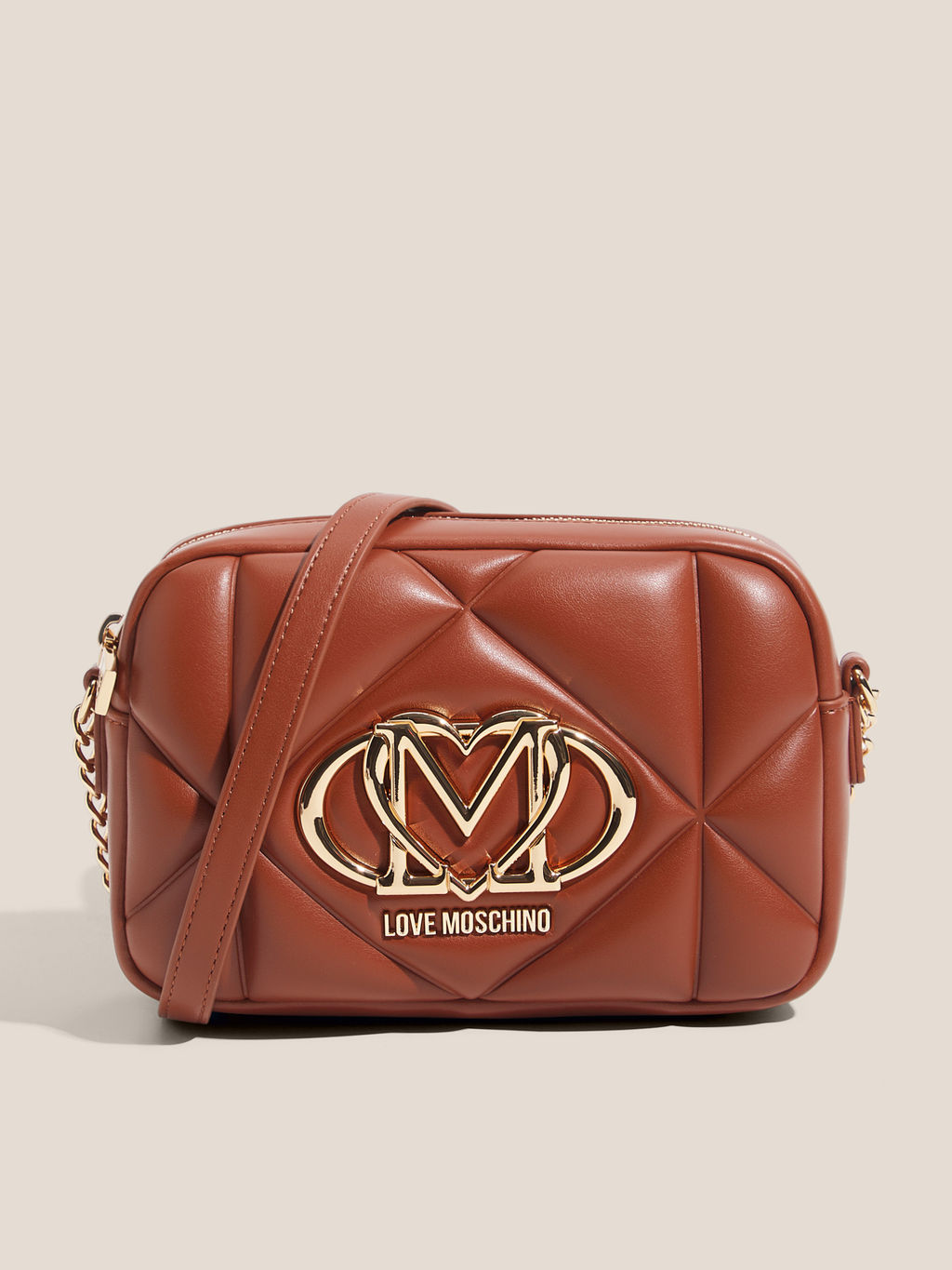Кросс-боди LOVE MOSCHINO EMBOSSED Q Артикул 4561053, коричневый