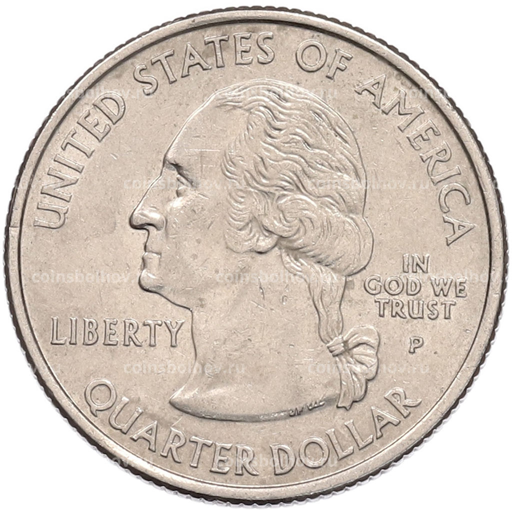 Монета 1/4 доллара (25 центов) 2004 года P США Штаты и территории  Айова