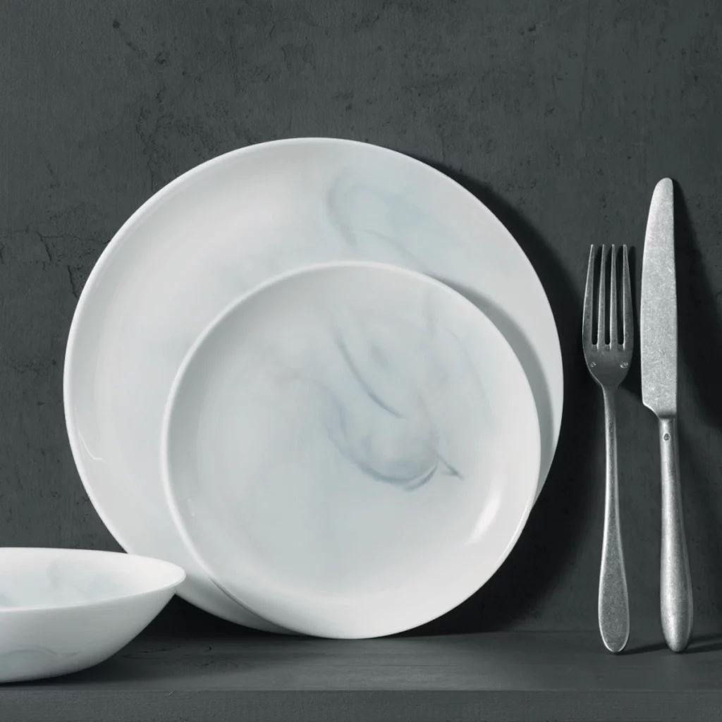 Тарелка обеденная DIWALI MARBRE WHITE25см - Luminarc фото 4