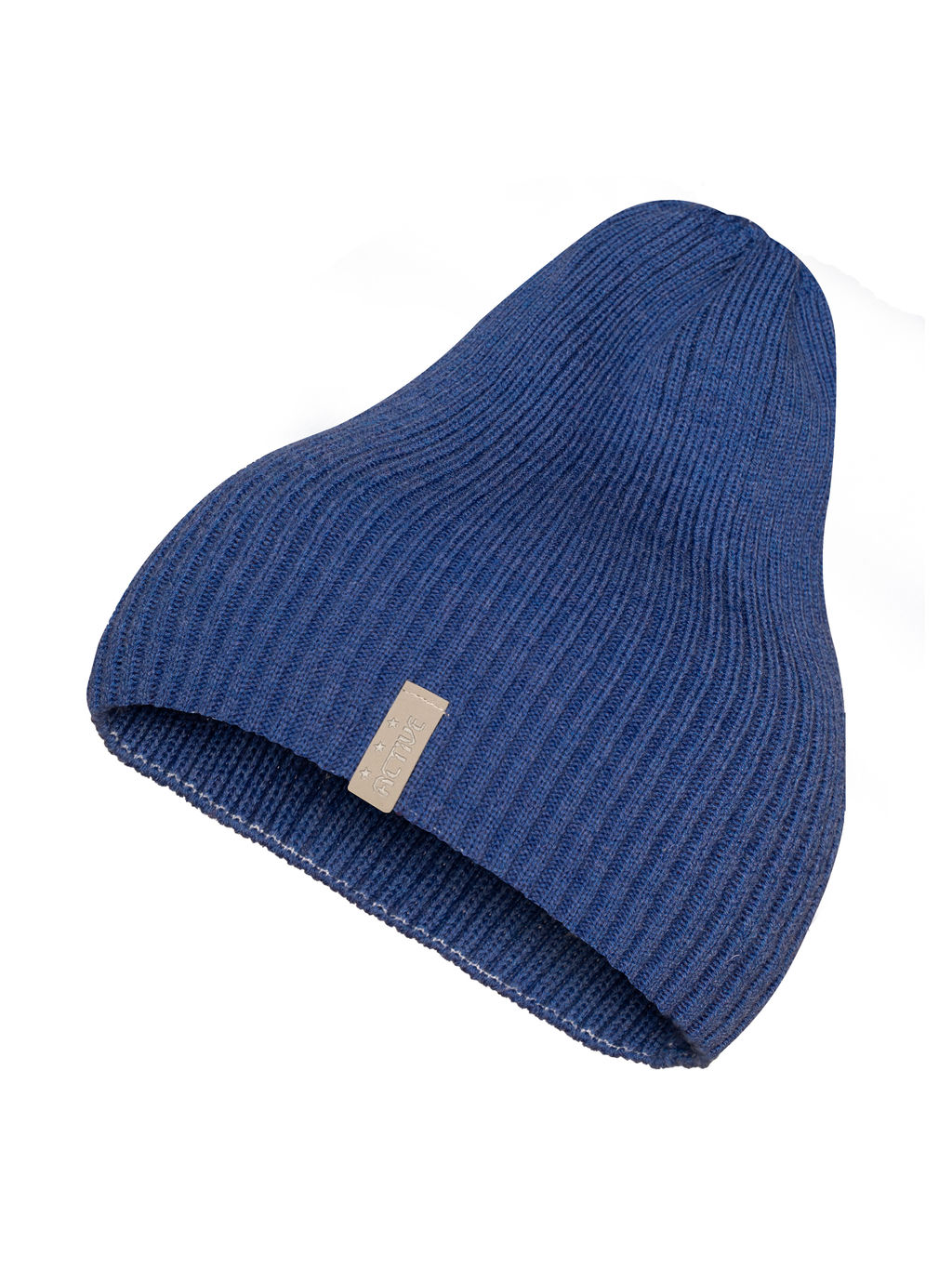 Шапка вязаная кобальт Ш-103 (58)