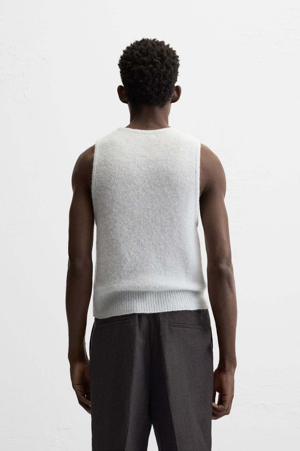 WOOL BLEND KNIT VEST - Zara фото 3