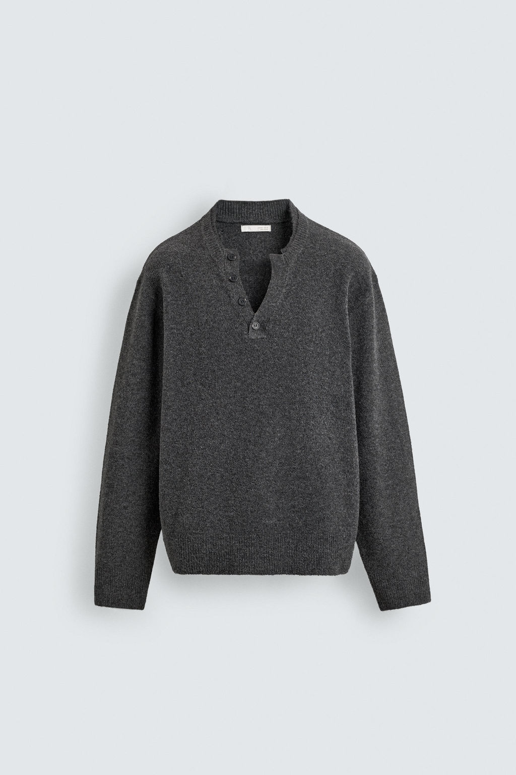 BUTTONED KNIT POLO SHIRT - Zara фото 7