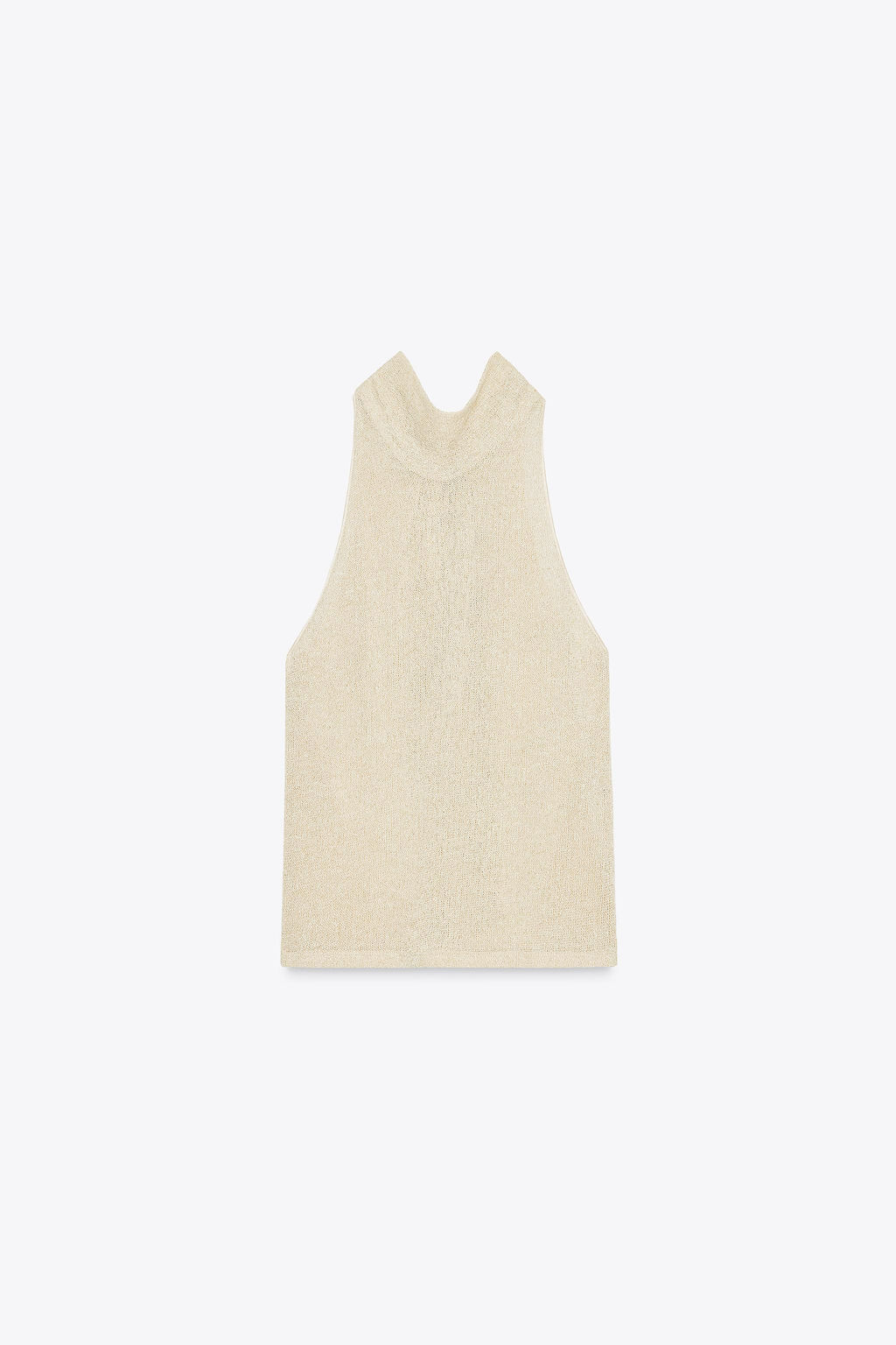 METALLIC THREAD HALTER TOP - Zara фото 12