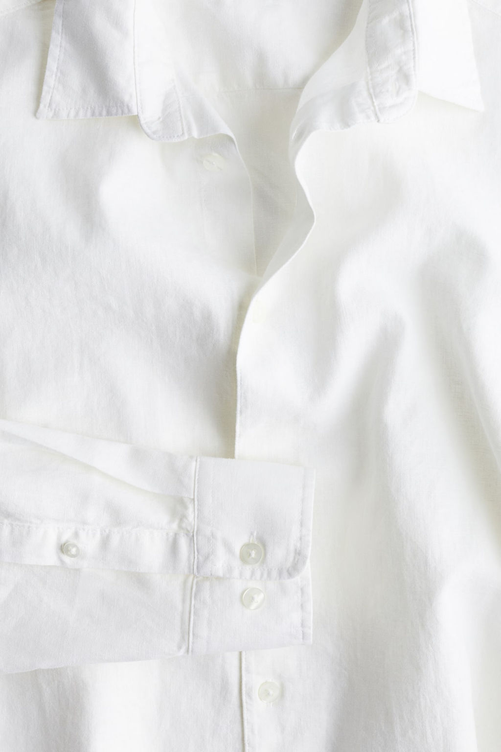 Camisa en mezcla de lino Regular Fit - H&m фото 5