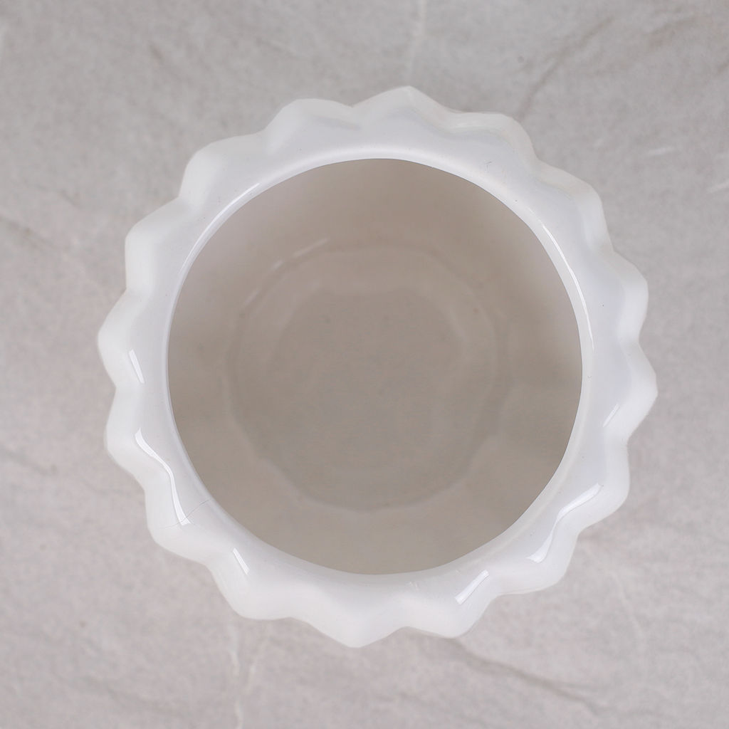 Кашпо 8х6,5 см / 166W /уп 12/120/белое - Галеонтрейд фото 6