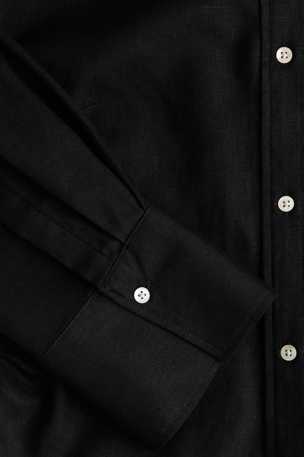Camisa fruncida en mezcla de lino - H&m фото 3