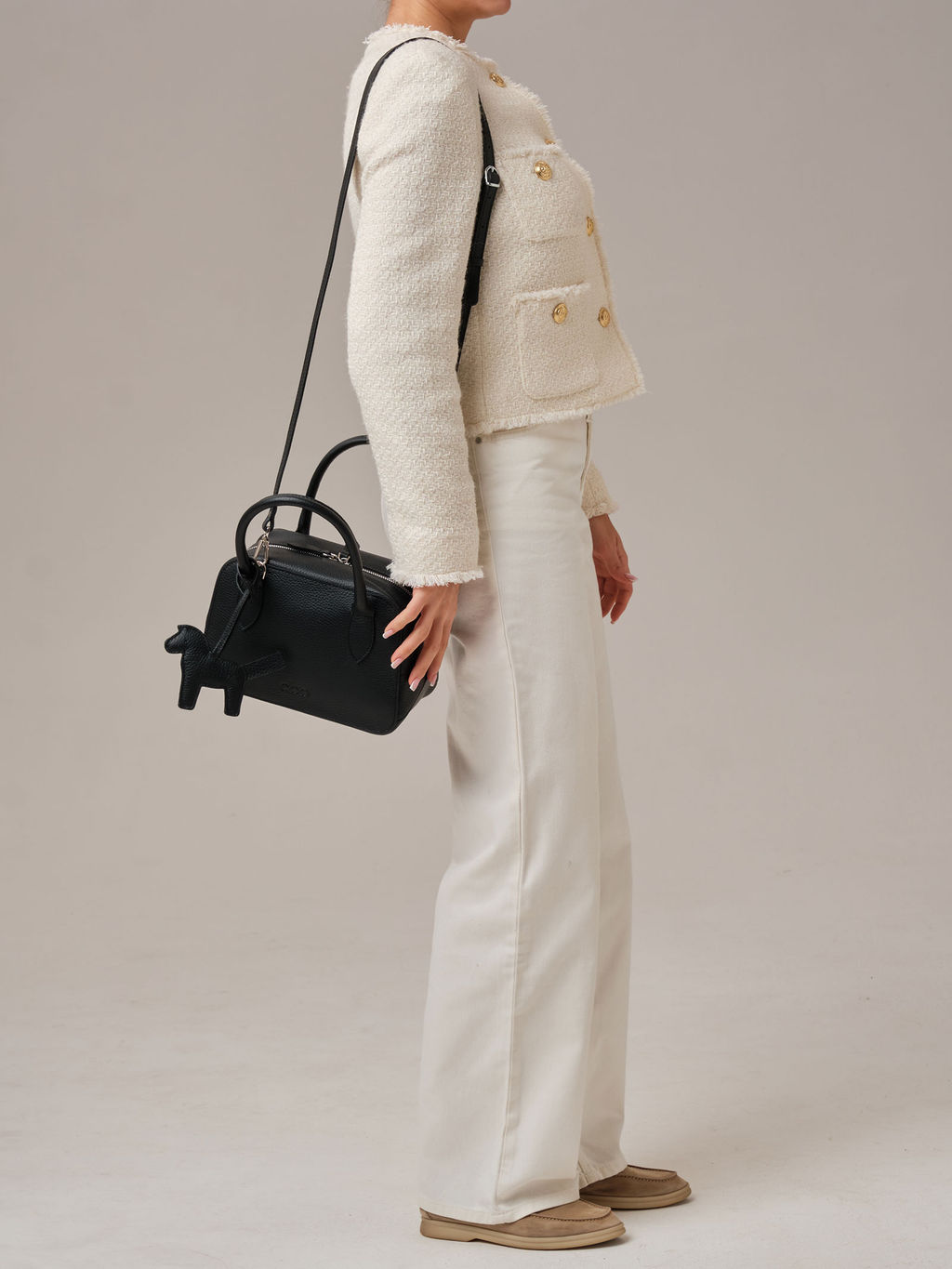 Кожаная сумка Polly summer DBR 31401 черный фото 10