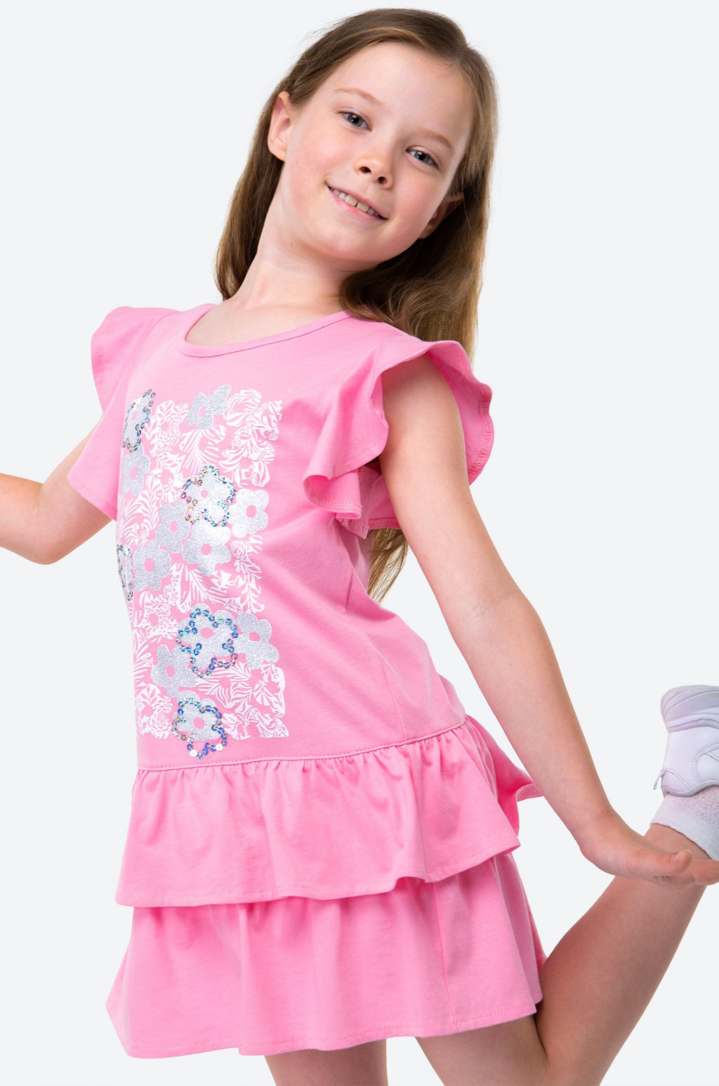 Летнее хлопковое платье для девочки Happy Fox  фото 6