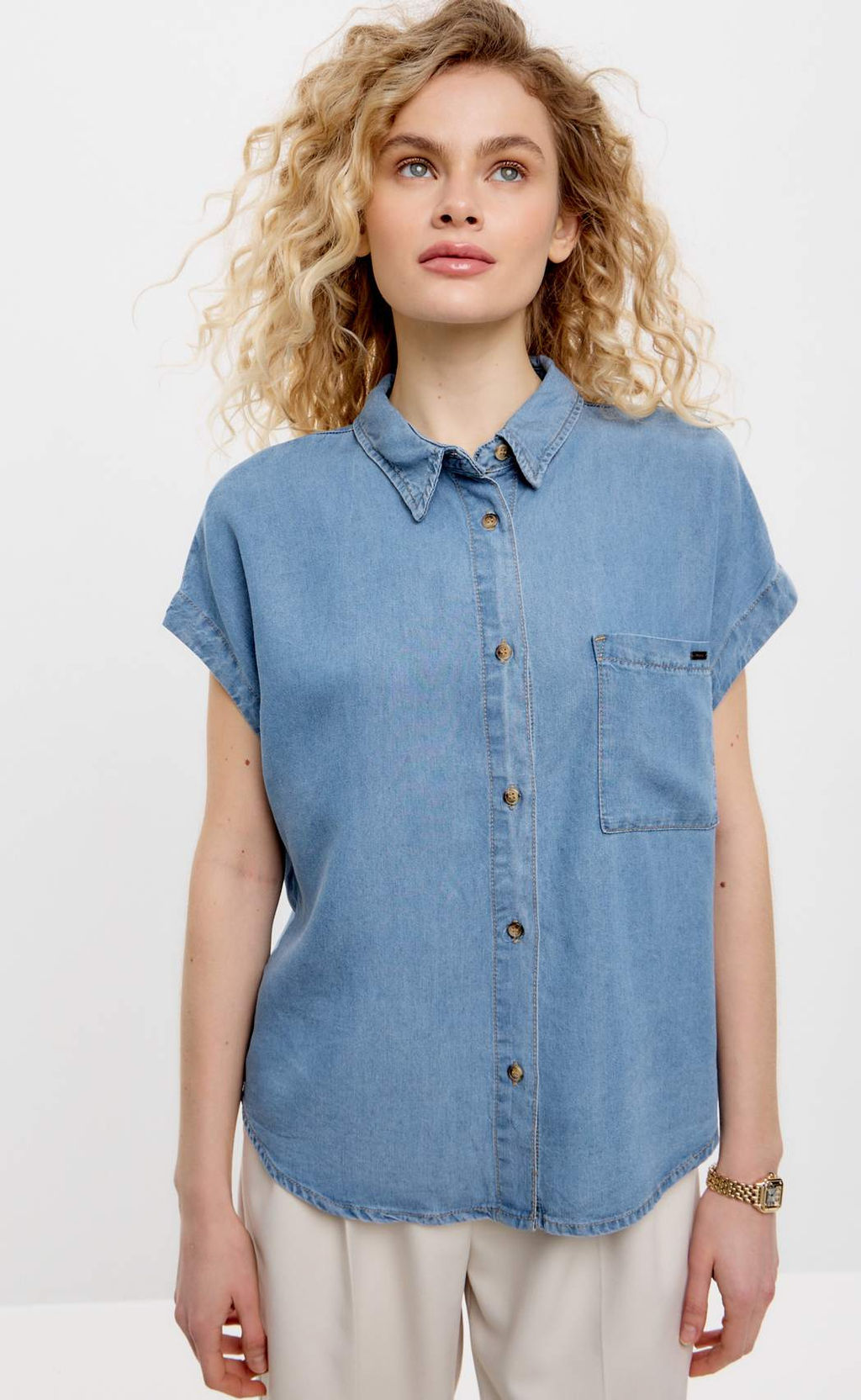 Рубашка к/р P512-1115 m.blue