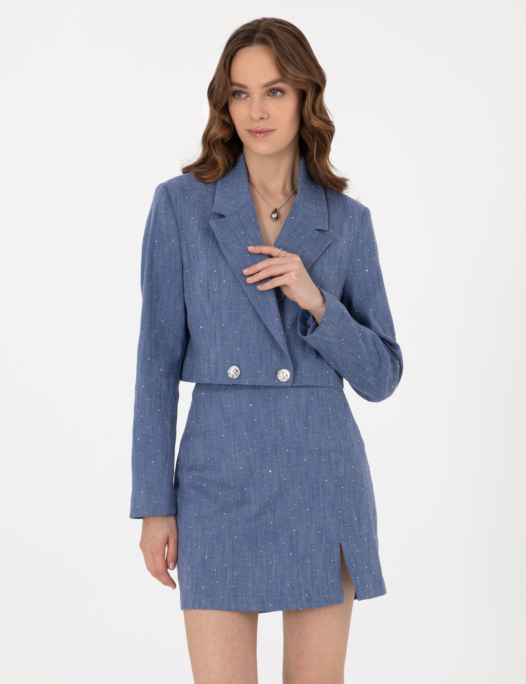 _ndigo Crop Top Ceket