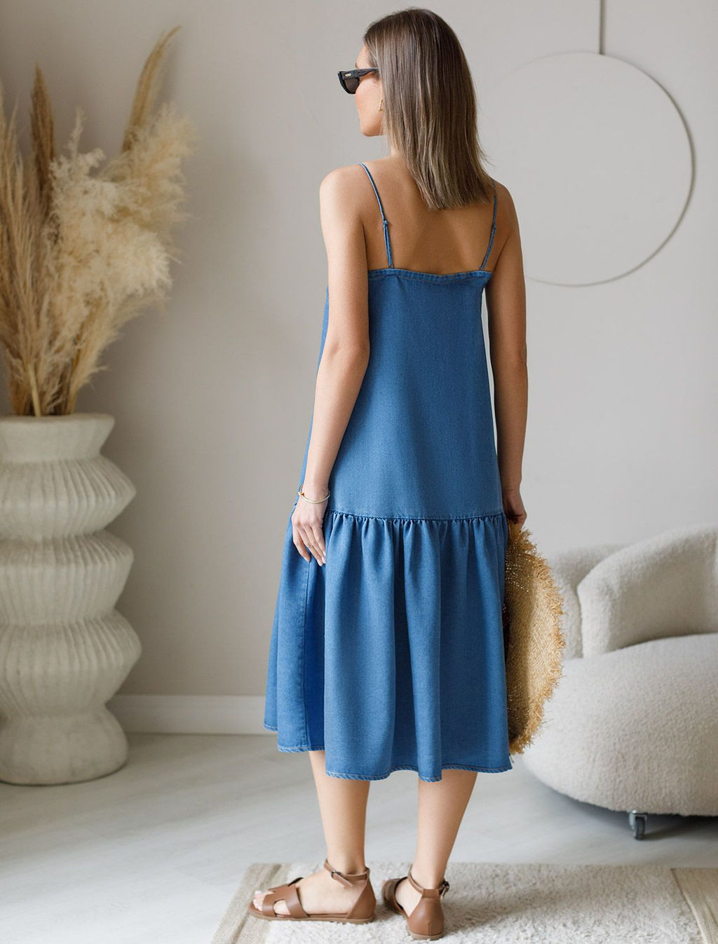 Сарафан из лиоцелла под деним - Vilatte фото 8