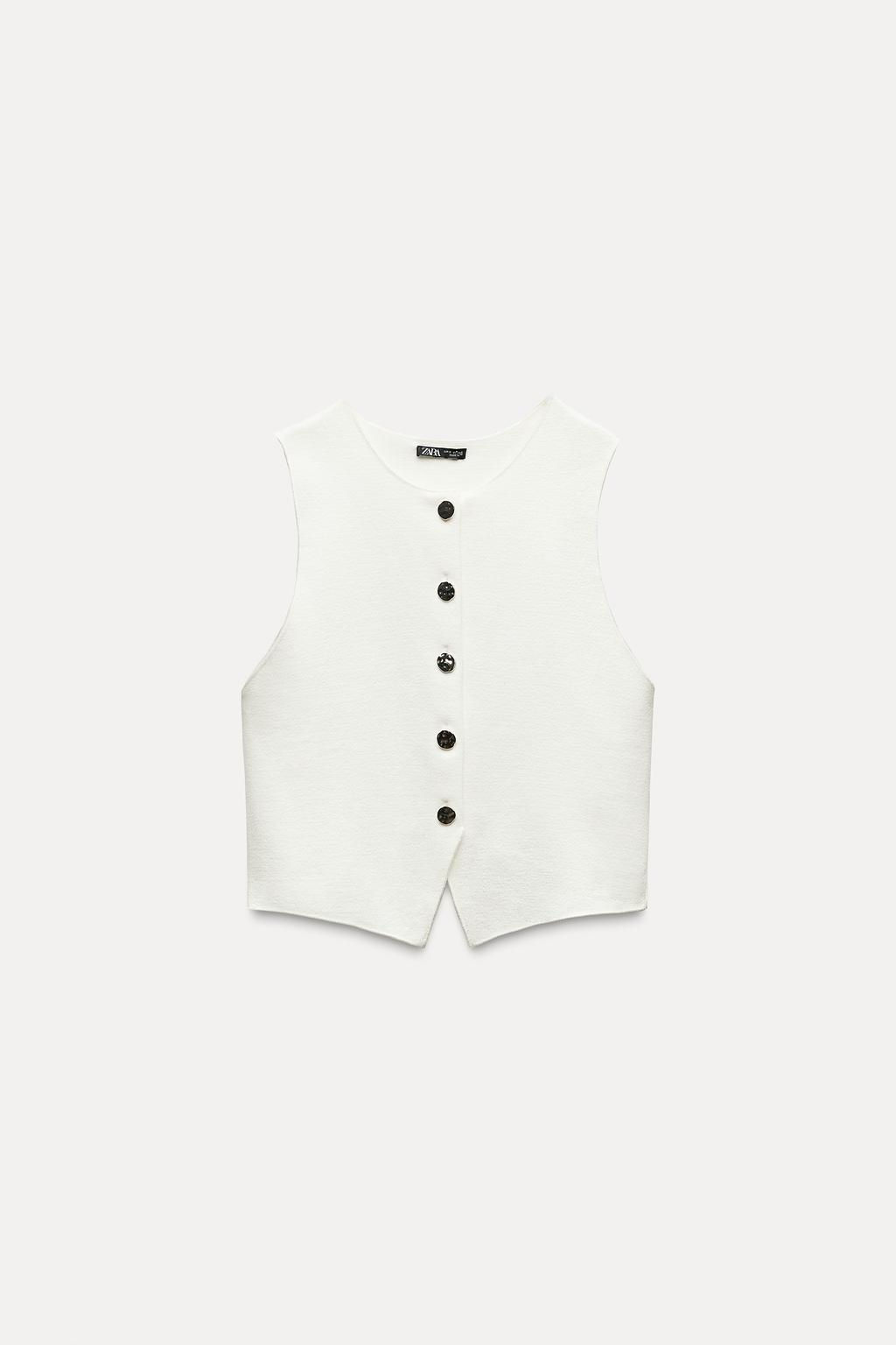 STRETCH KNIT VEST TOP - Zara фото 16