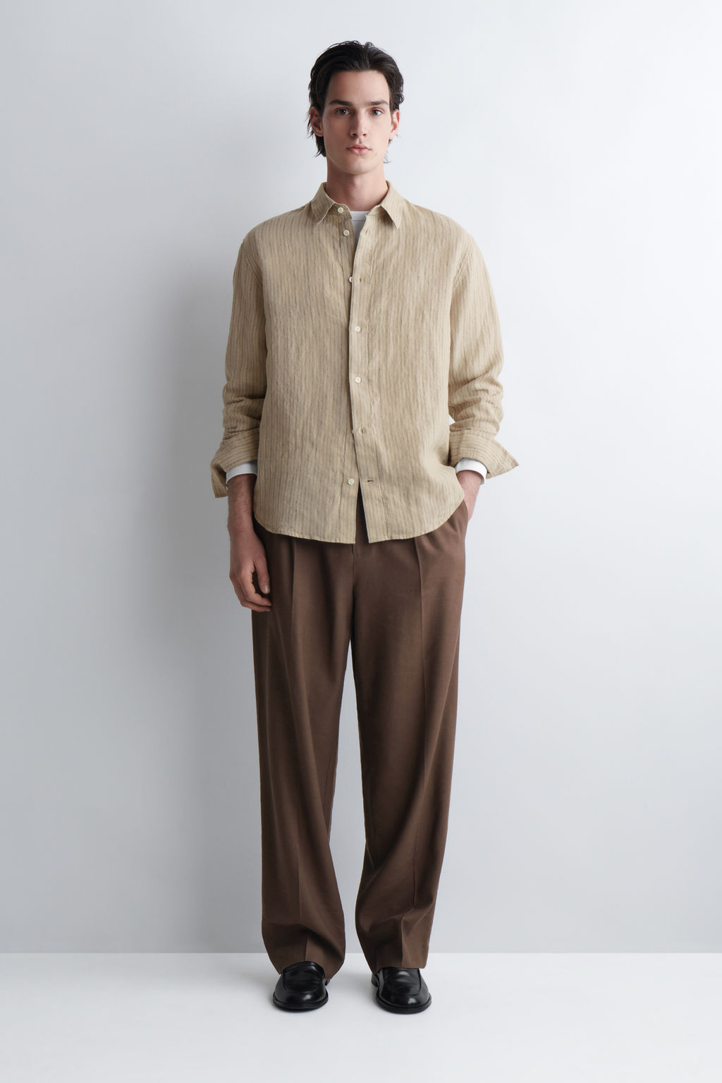 CAMISA DE LINO RELAXED FIT - H&m фото 5