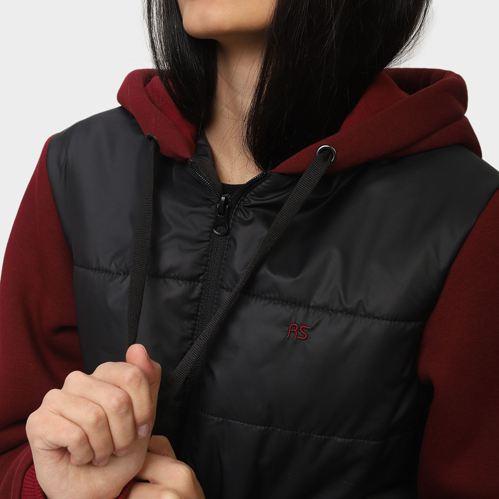 RODOS Куртка женская М-222 (Милано) Чёрный/Бордовый