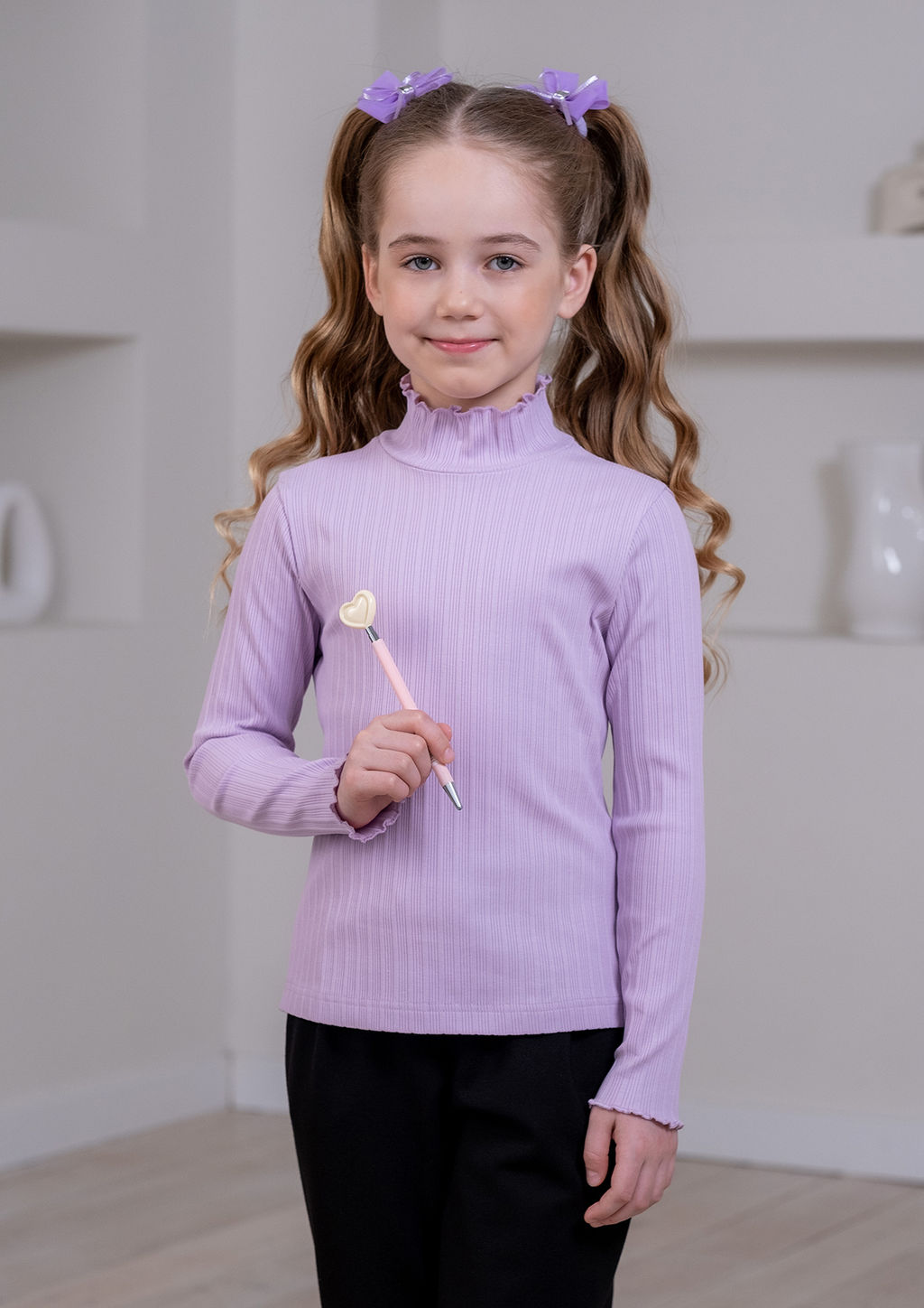 Виола, джемпер трикотажный сиреневый/122-60-54
