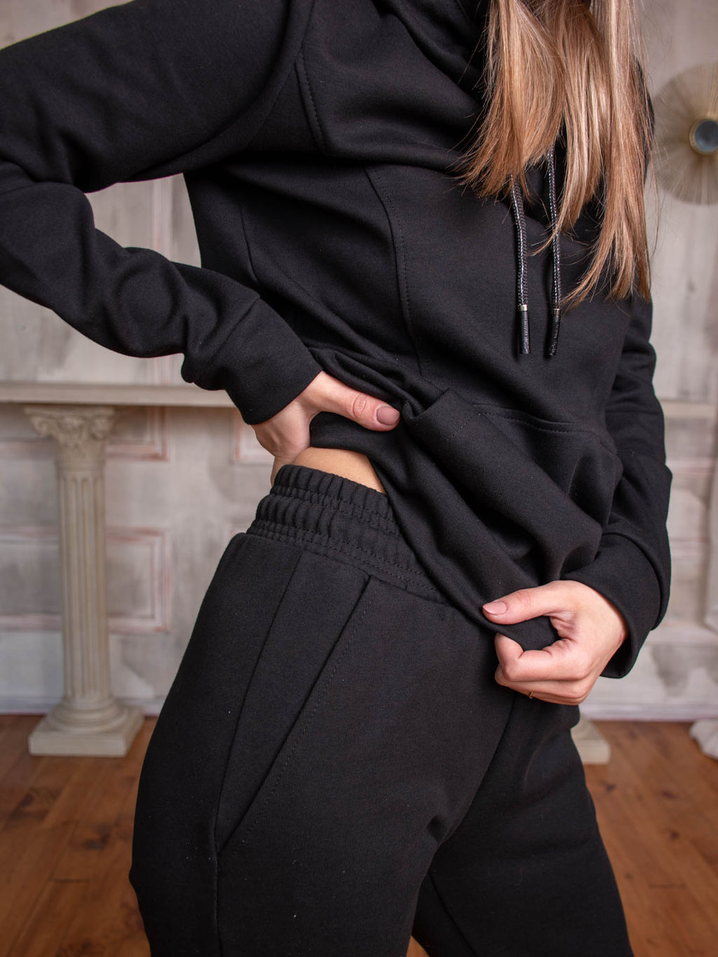 Женский Спортивный костюм женский С026 Черный от Спортсоло