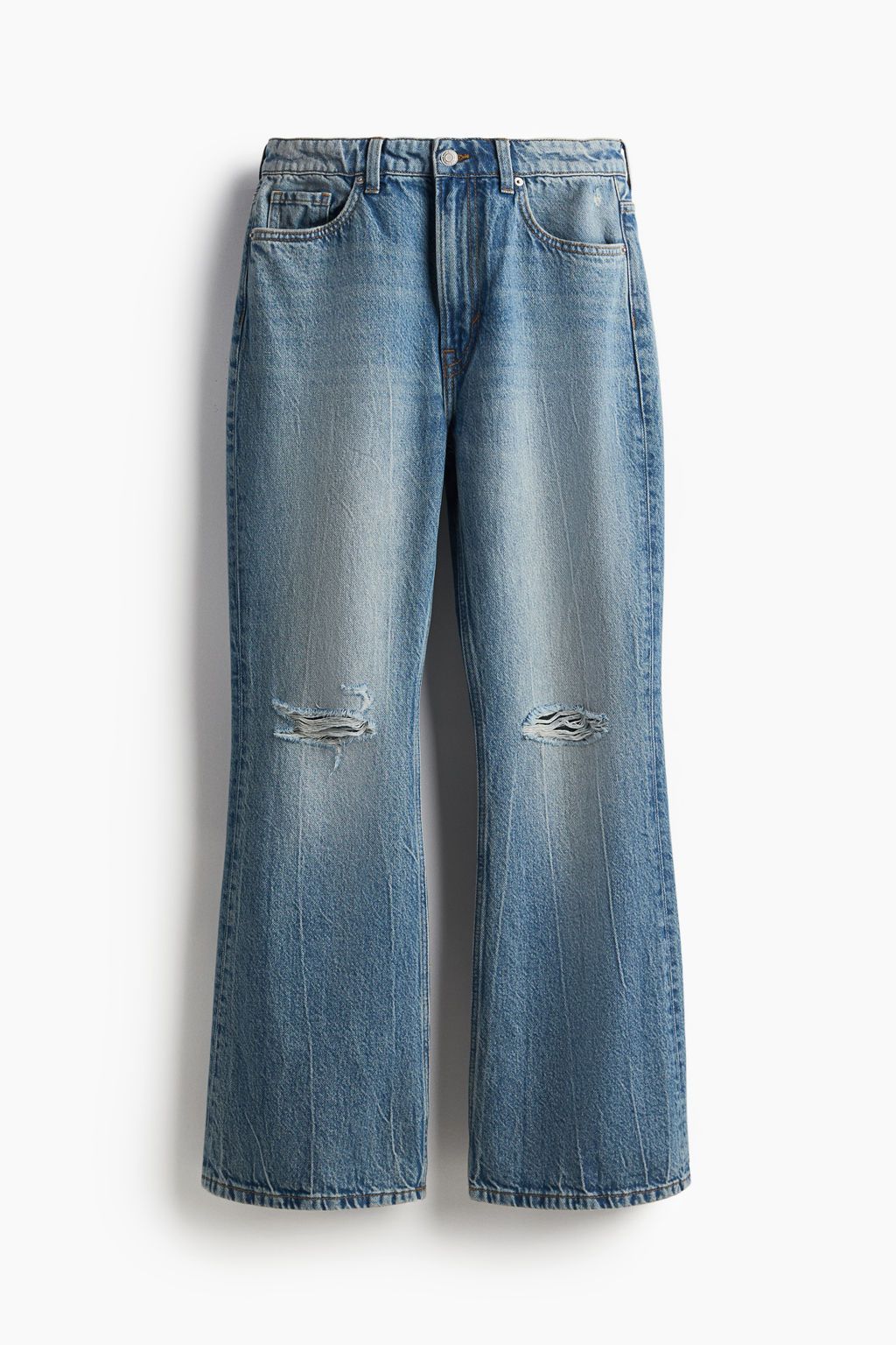 Baggy Bootcut Regular Jeans - H&m фото 13