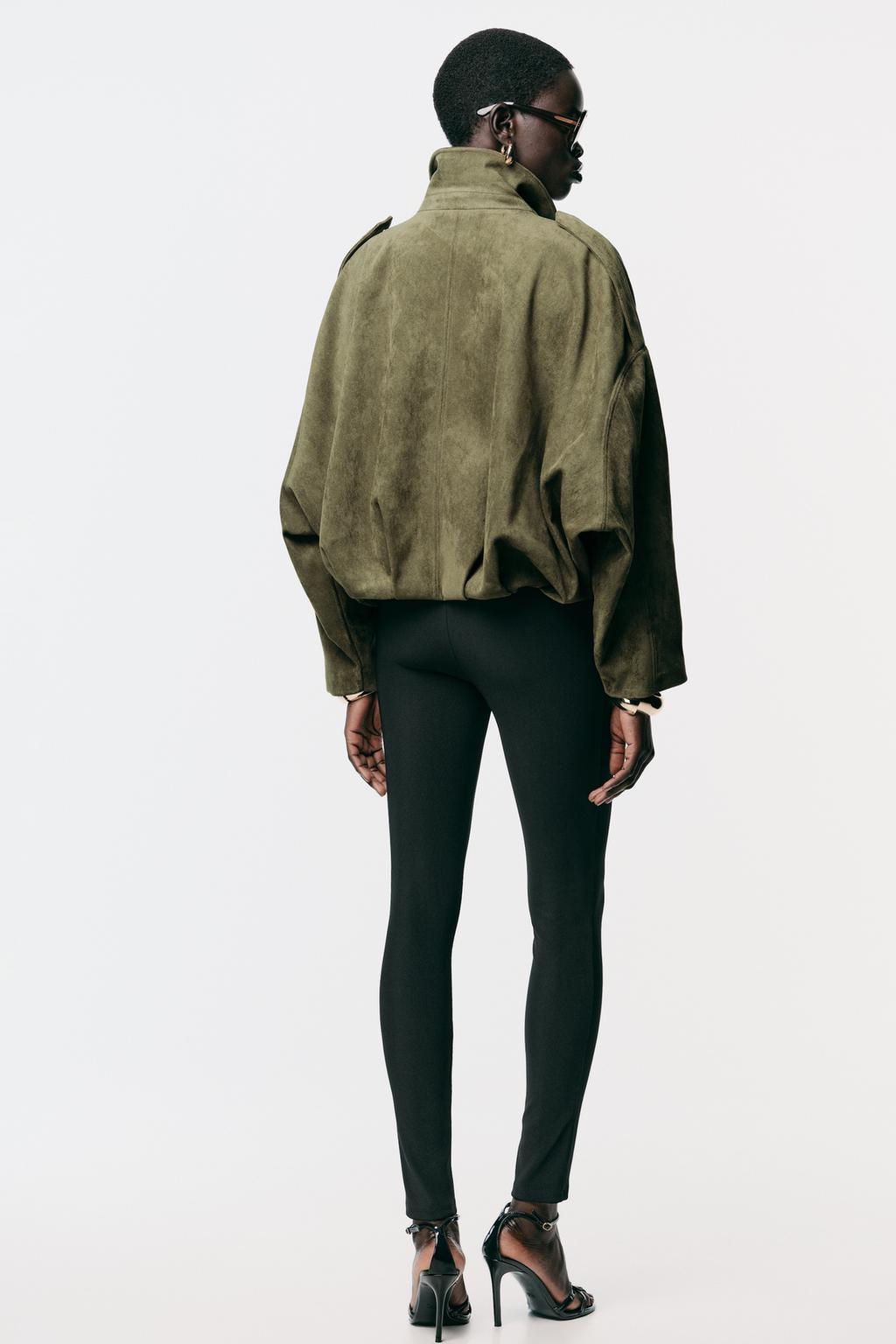 SUEDE EFFECT BOMBER JACKET - Zara фото 15