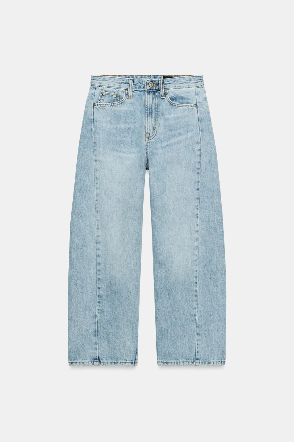 JEANS ZW COLLECTION ANKLE RELAXED TIRO MEDIO / Azul claro - Zara фото 7