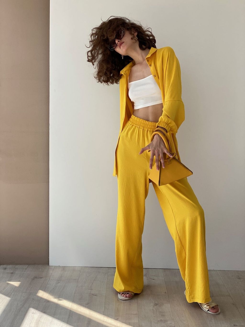 9406 Костюм летний в цвете шафран - Martichelli фото 10