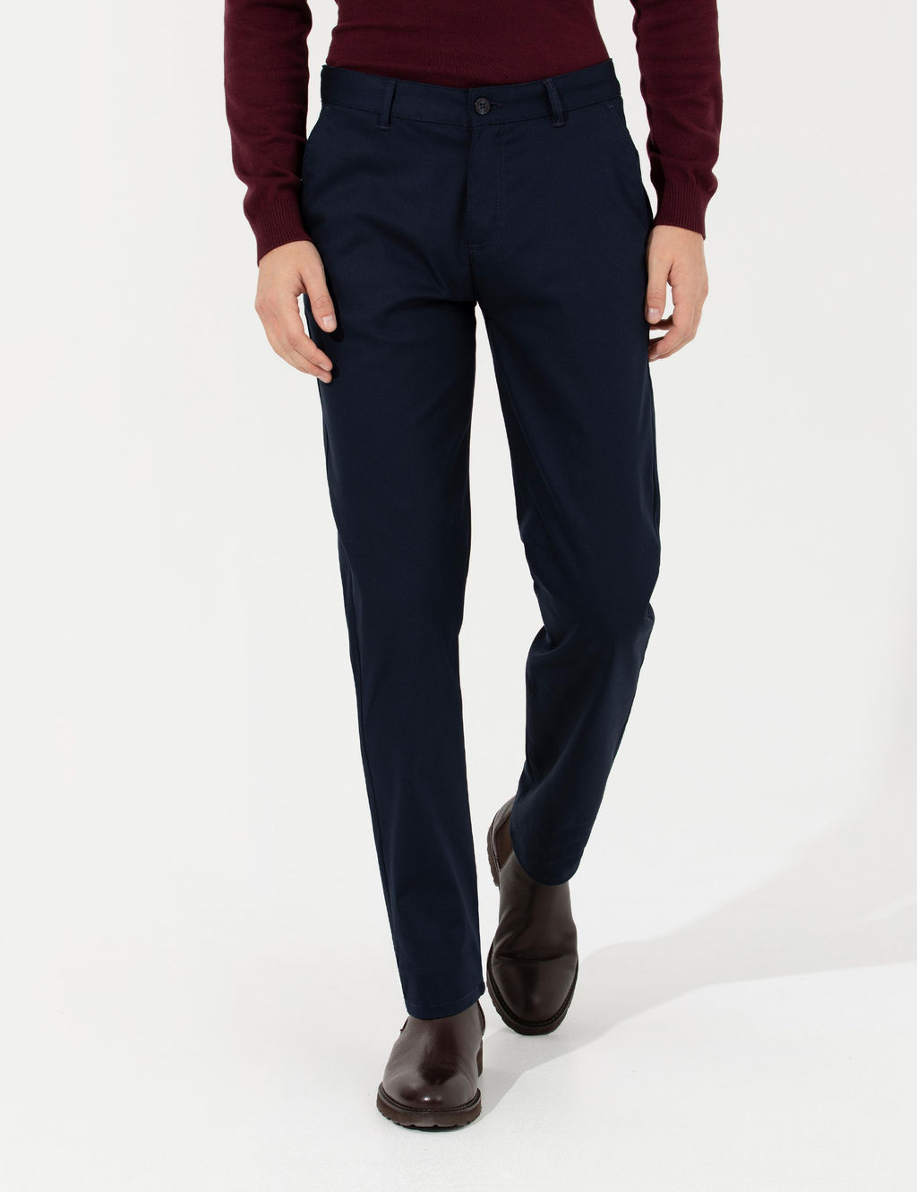 Lacivert Regular Fit Kanvas Pantolon - Pierre cardin фото 2