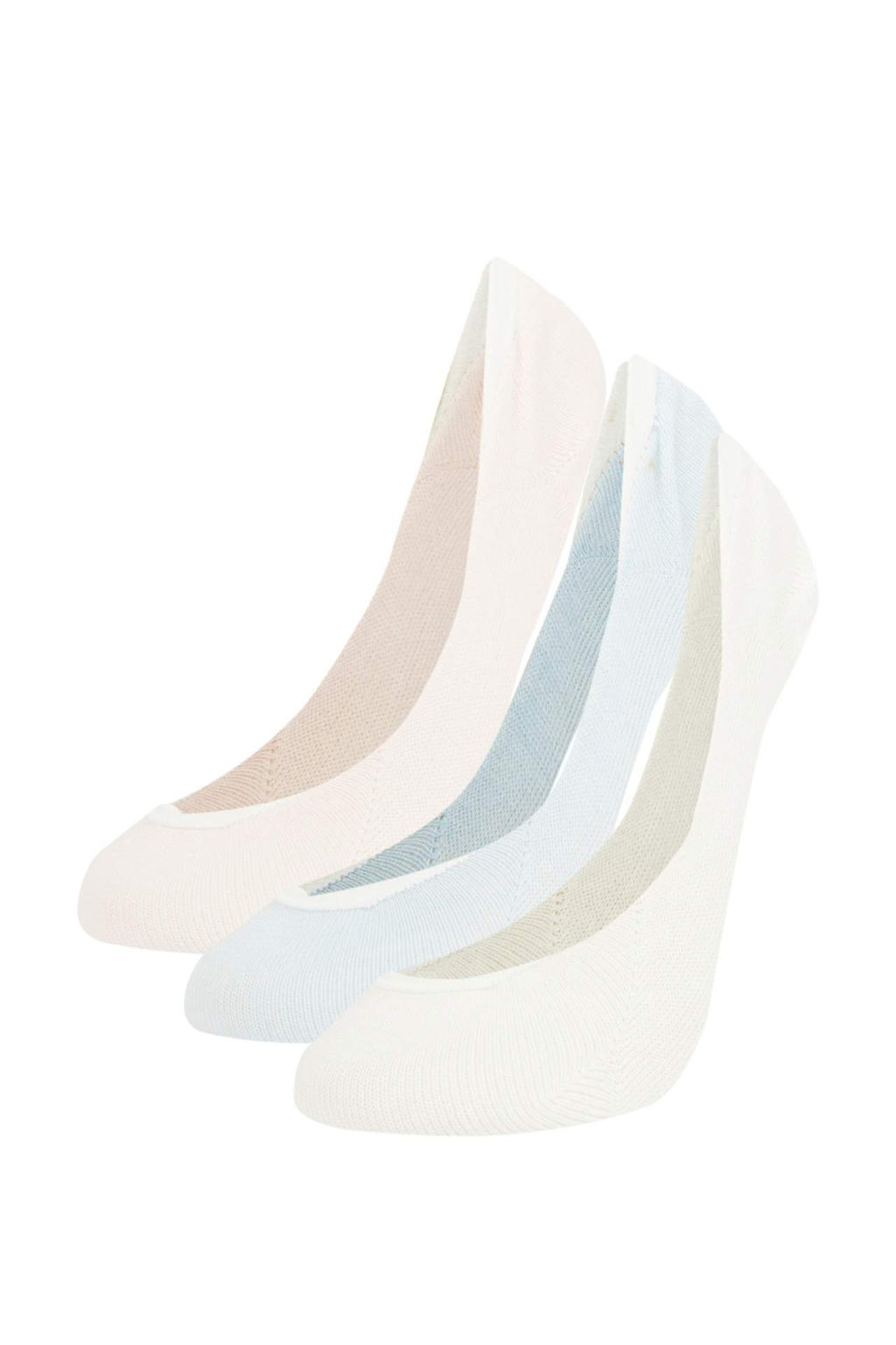 Kad?n 3lu Pamuklu Babet Corap - Defacto фото 4