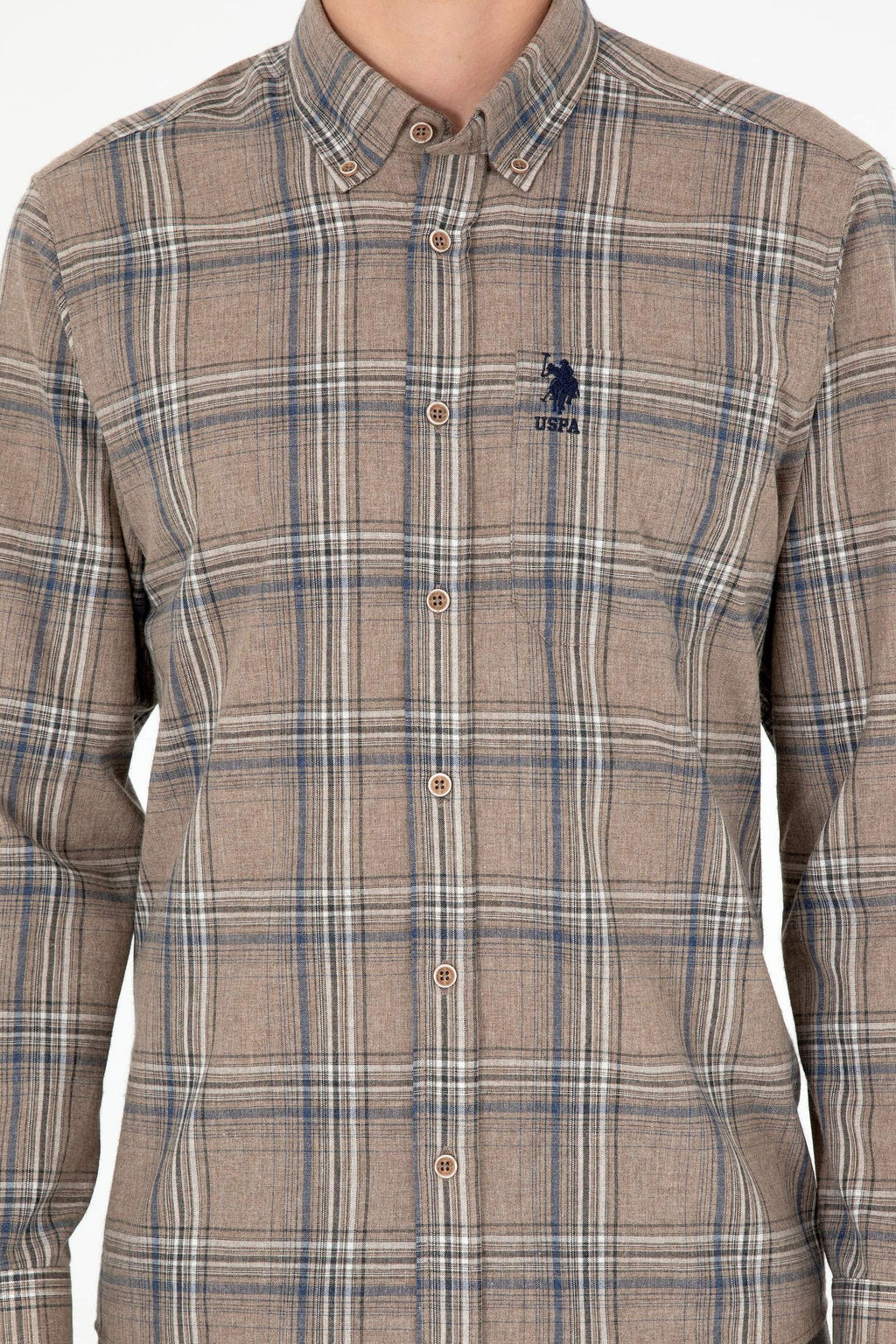 Мужская рубашка с длинным рукавом Stone - U.s. polo assn фото 13