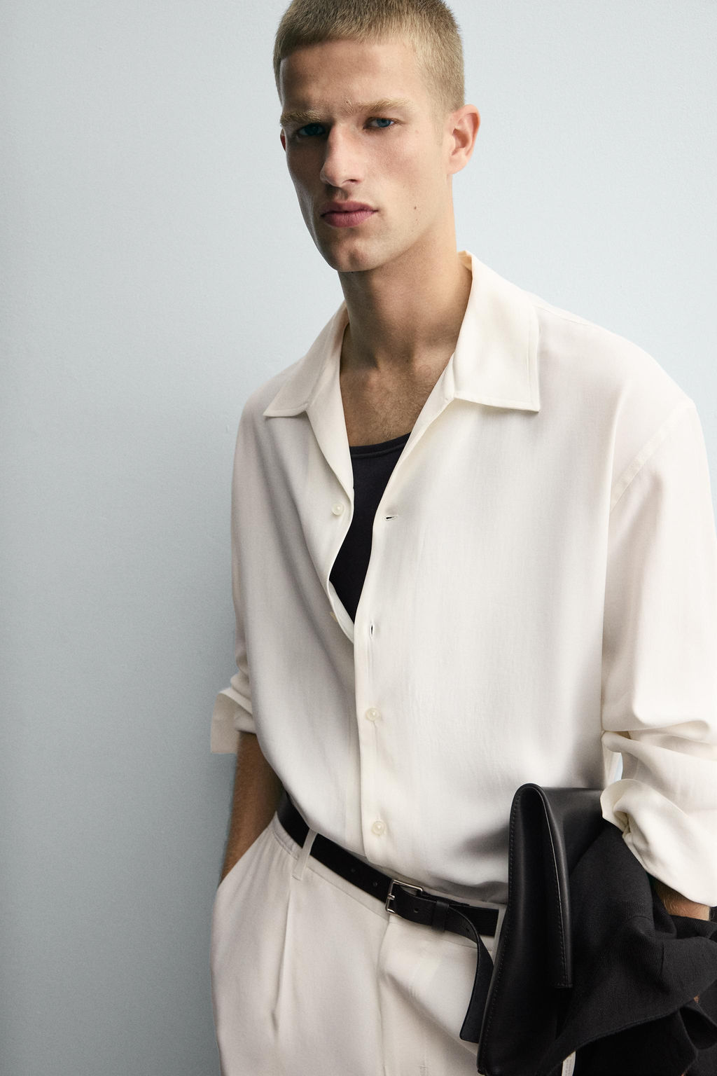 RELAXED FIT FLOWING SHIRT - Zara фото 6