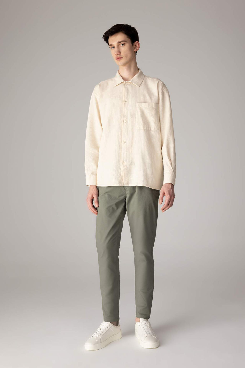 Jogger Chino Pantolon Beli Bagc?kl? Cepli Duz Paca - Defacto фото 2