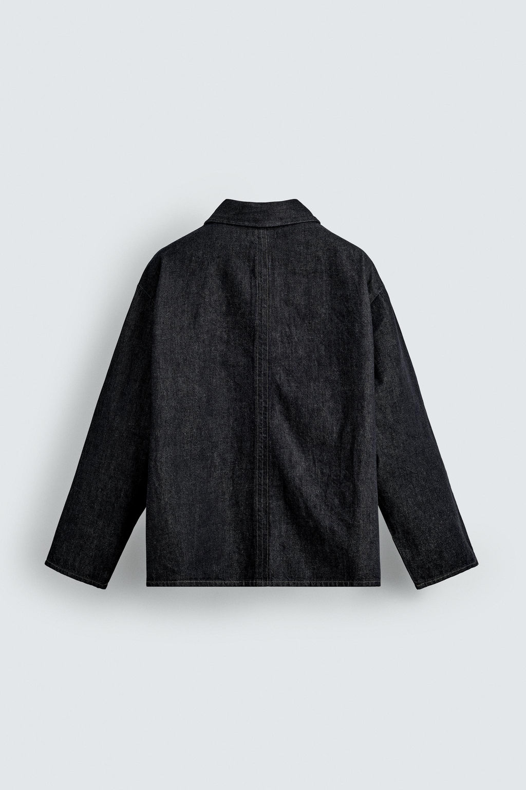 RELAXED FIT DENIM OVERSHIRT - Zara фото 8