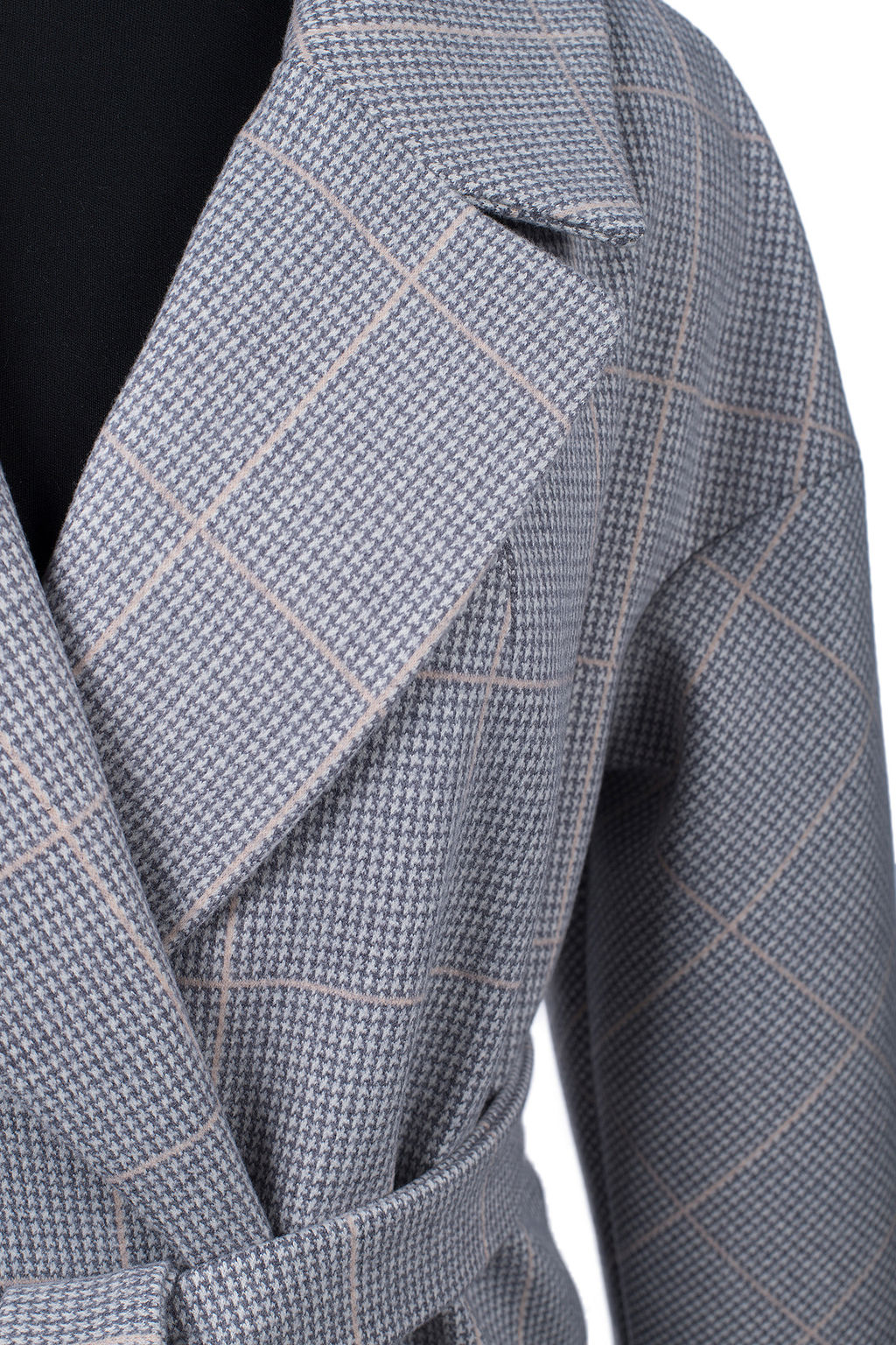 01-12275 Пальто женское демисезонное (пояс)