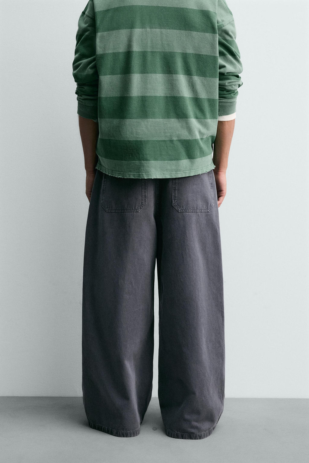 LIMITED EDITION WIDE-LEG TROUSERS - Zara фото 12