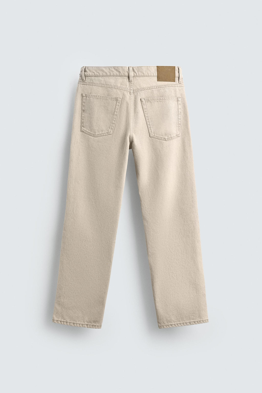 WASHED PRINT STRAIGHT-LEG JEANS - Zara фото 8