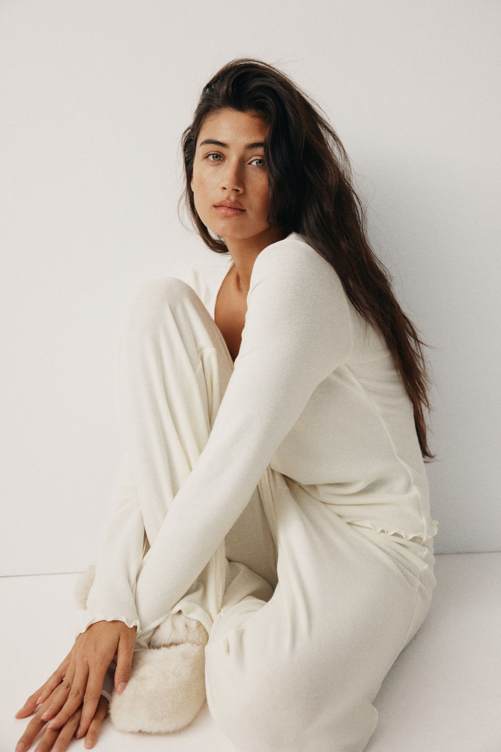 Pijama en punto cepillado - H&m фото 4