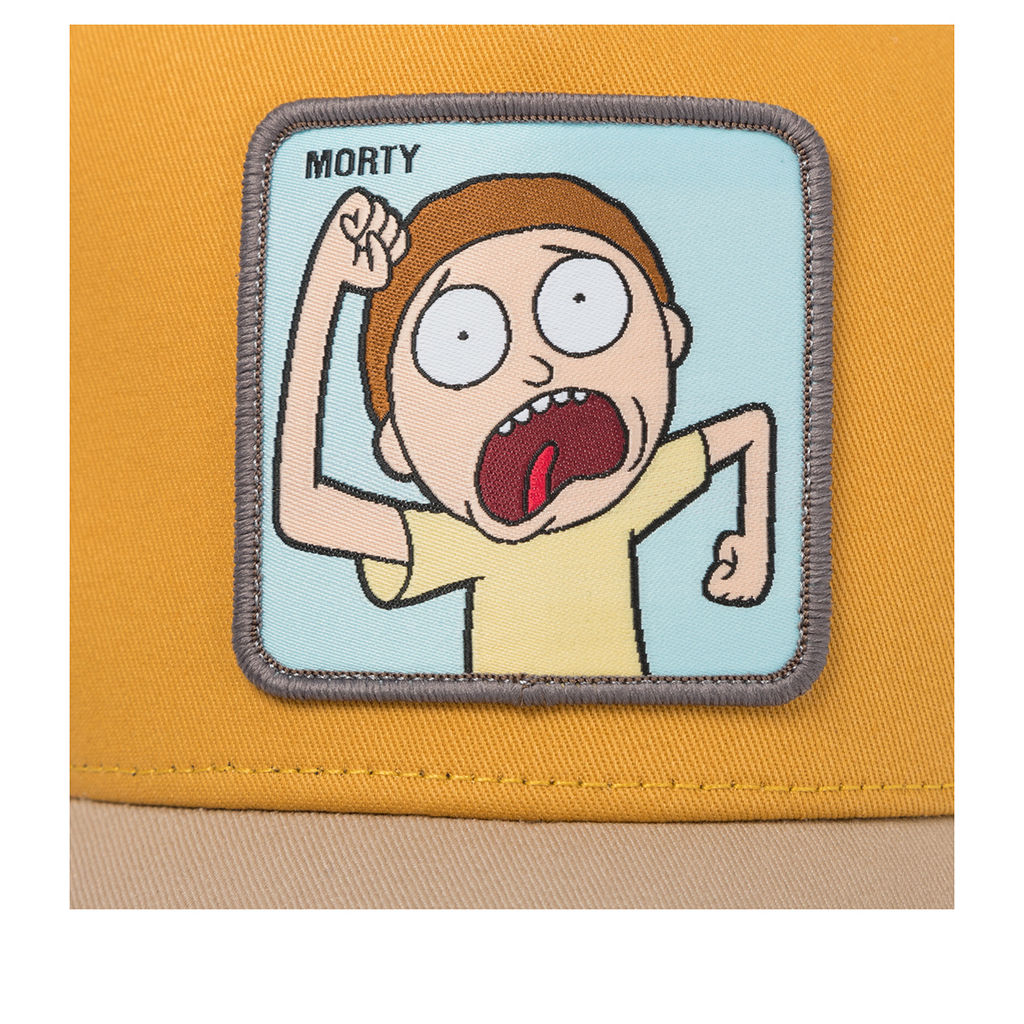 Бейсболка CAPSLAB арт. CL/REM5/1/CT/MYB Rick and Morty Run Morty (желтый / кремовый)  фото 4