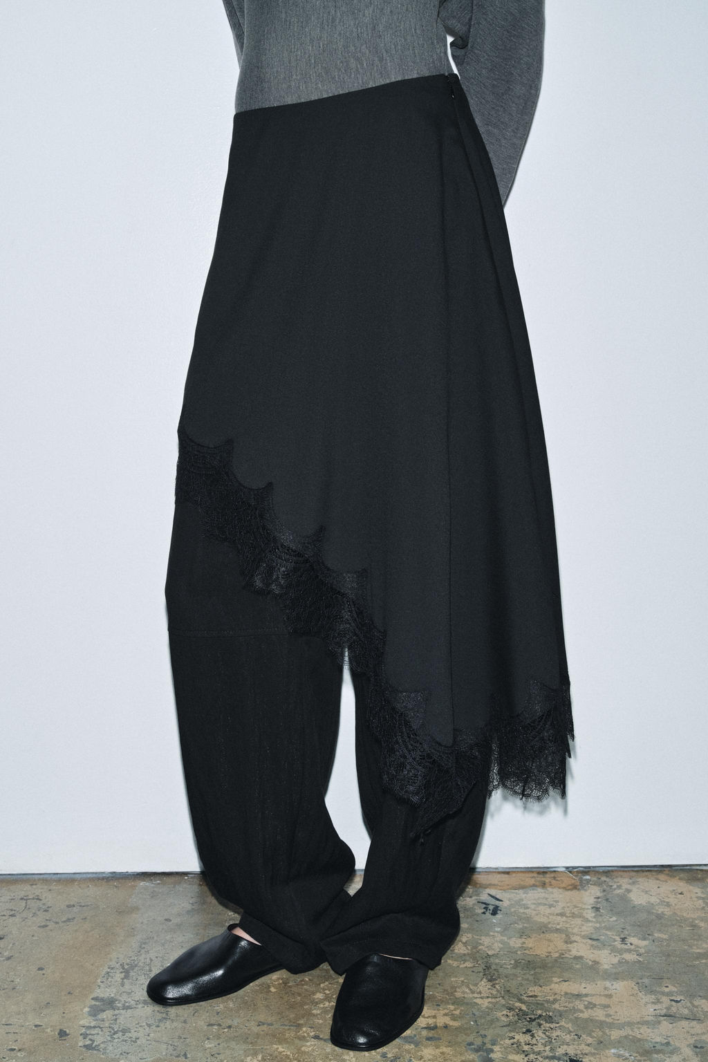 ASYMMETRIC LACE SKIRT ZW COLLECTION - Zara фото 11