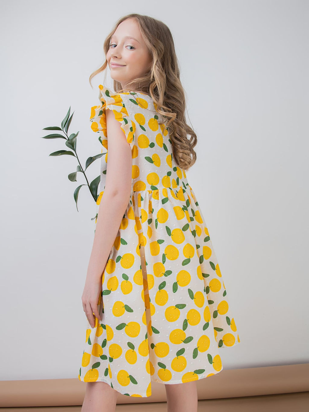 Платье хлопковое Апельсины 7+ - Bungly фото 4