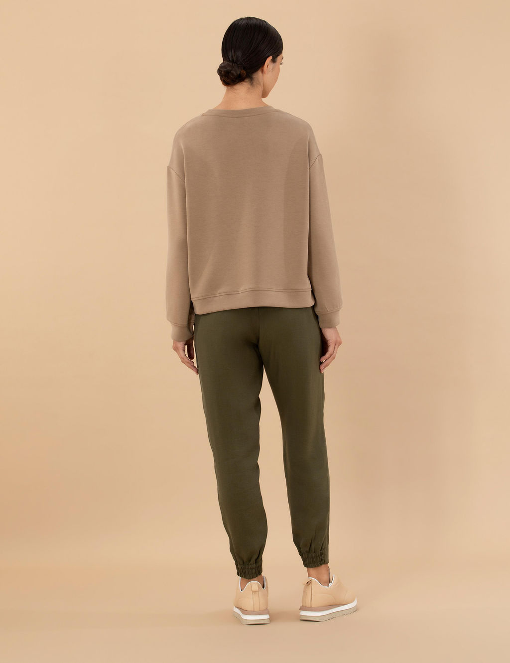 Брюки Pierre Cardin Carrot Fit коричневые