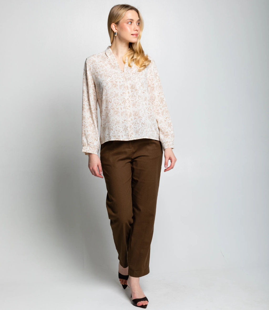 Блуза #КТ803 (8), бежевый - Dommod фото 4