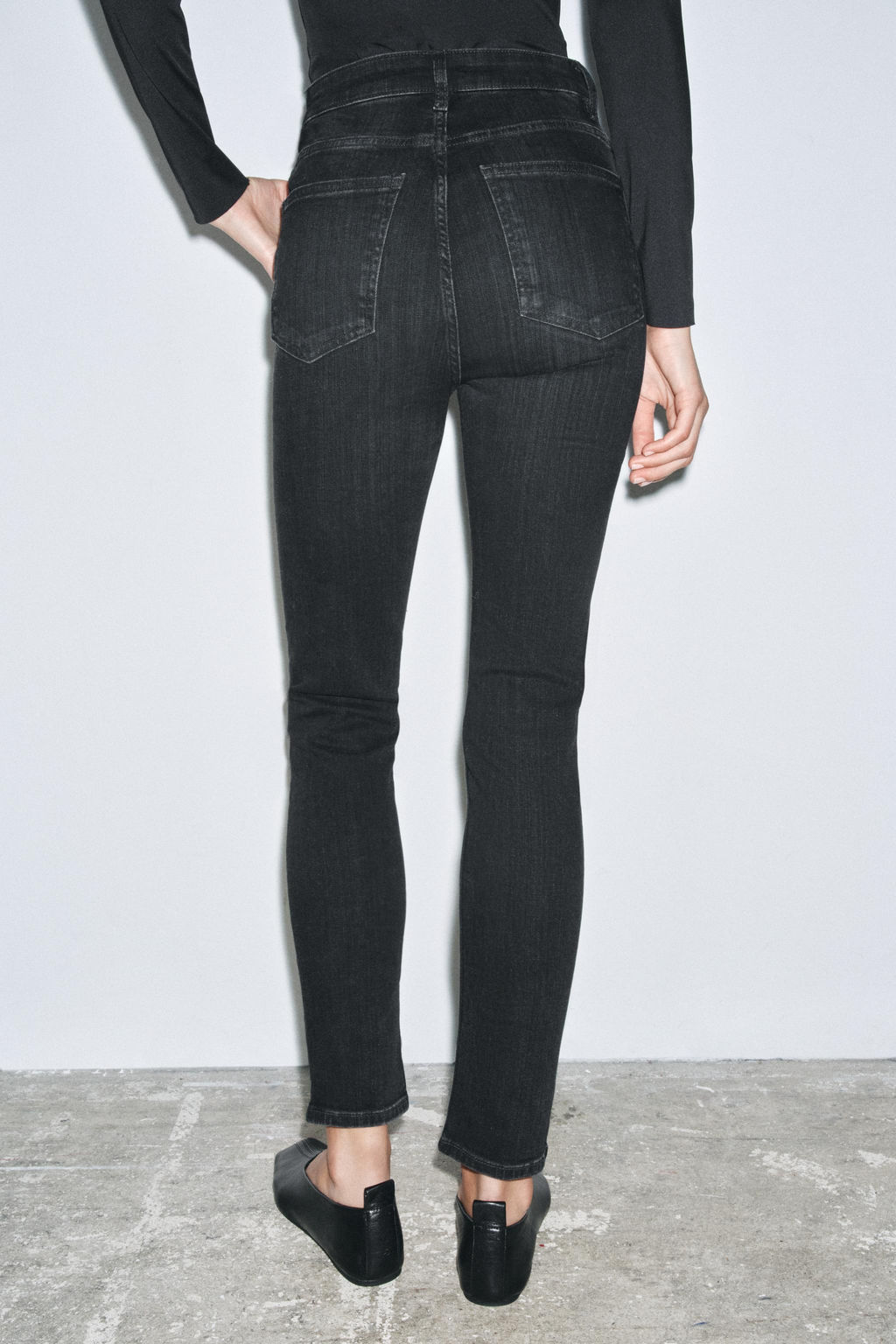 ZW COLLECTION HIGH-WAIST SKINNY JEANS - Zara фото 3
