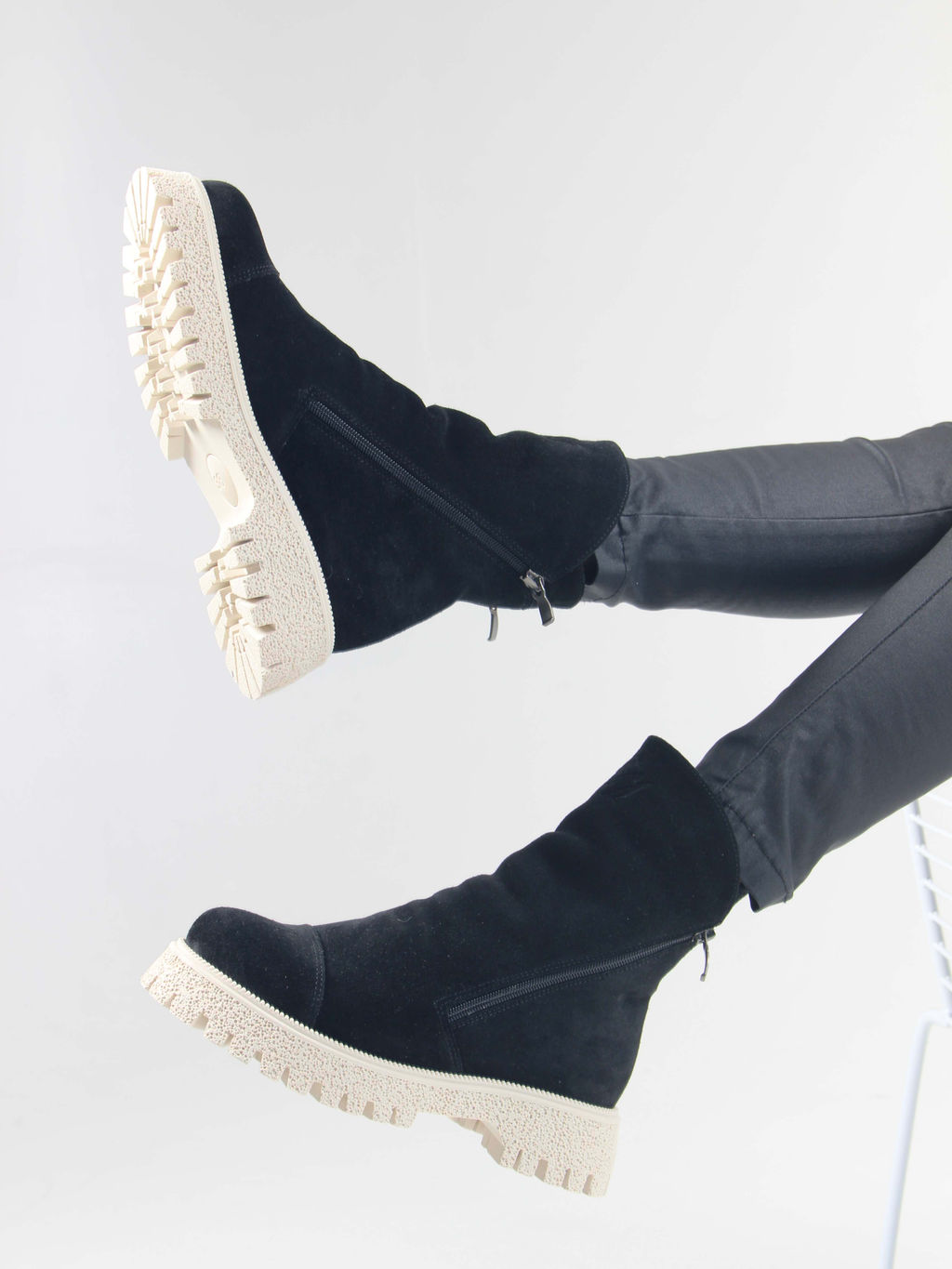 Ботинки EDART 233.1541 be. Черный замша/шерсть - Ed'art фото 6