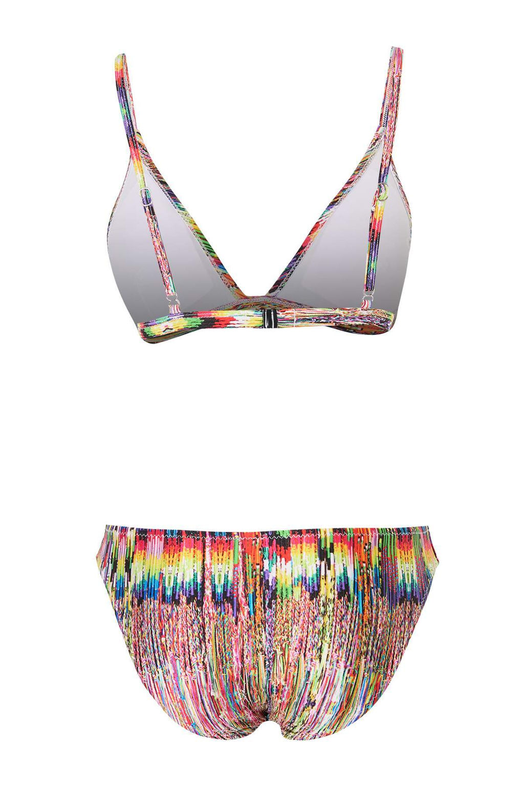 Cok Renkli Duz Ucgen Hipster Normal Bel Kaps?z Bikini Tak?m? TBESS26BT00195 - Trendyolmilla фото 2