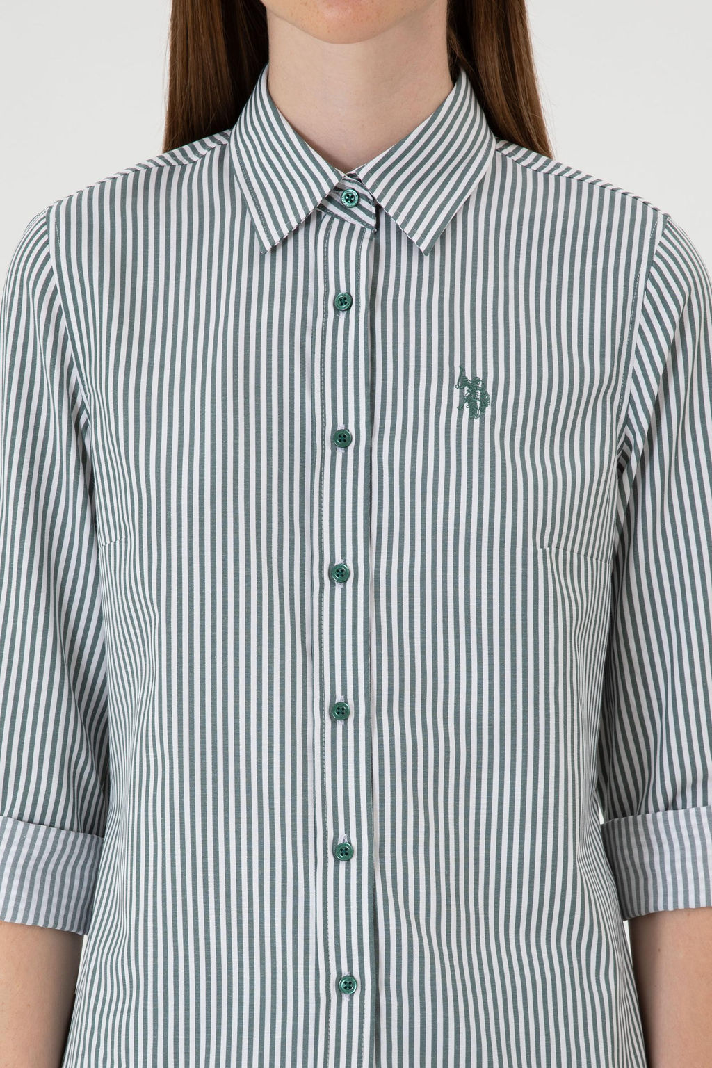 Kad_n Koyu Ye_il Uzun Kollu G_mlek Sepette S_rpriz _ndirim - U.s. polo assn фото 6