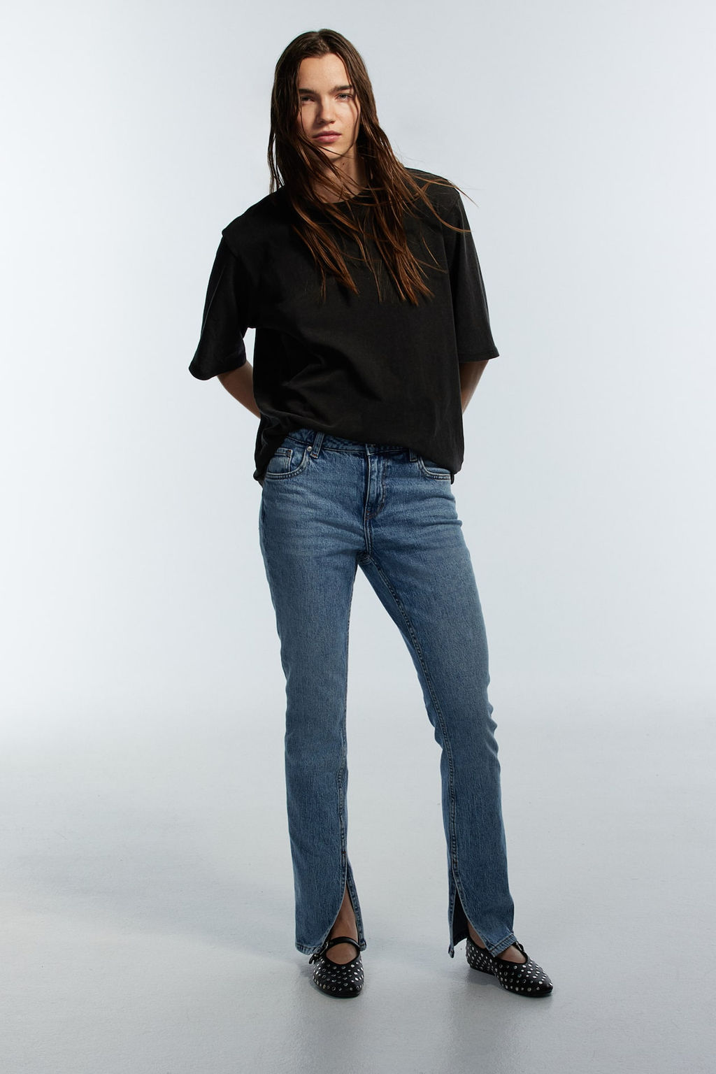 Slim Straight Regular Jeans - H&m фото 2