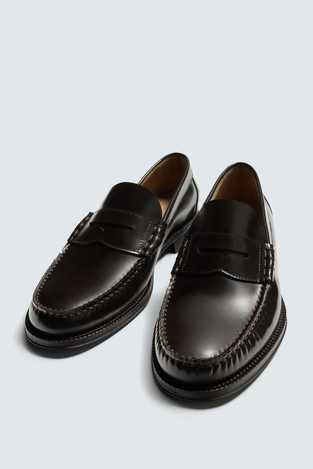 MOCASIN PIEL ANTIFAZ / Chocolate - Zara фото 5