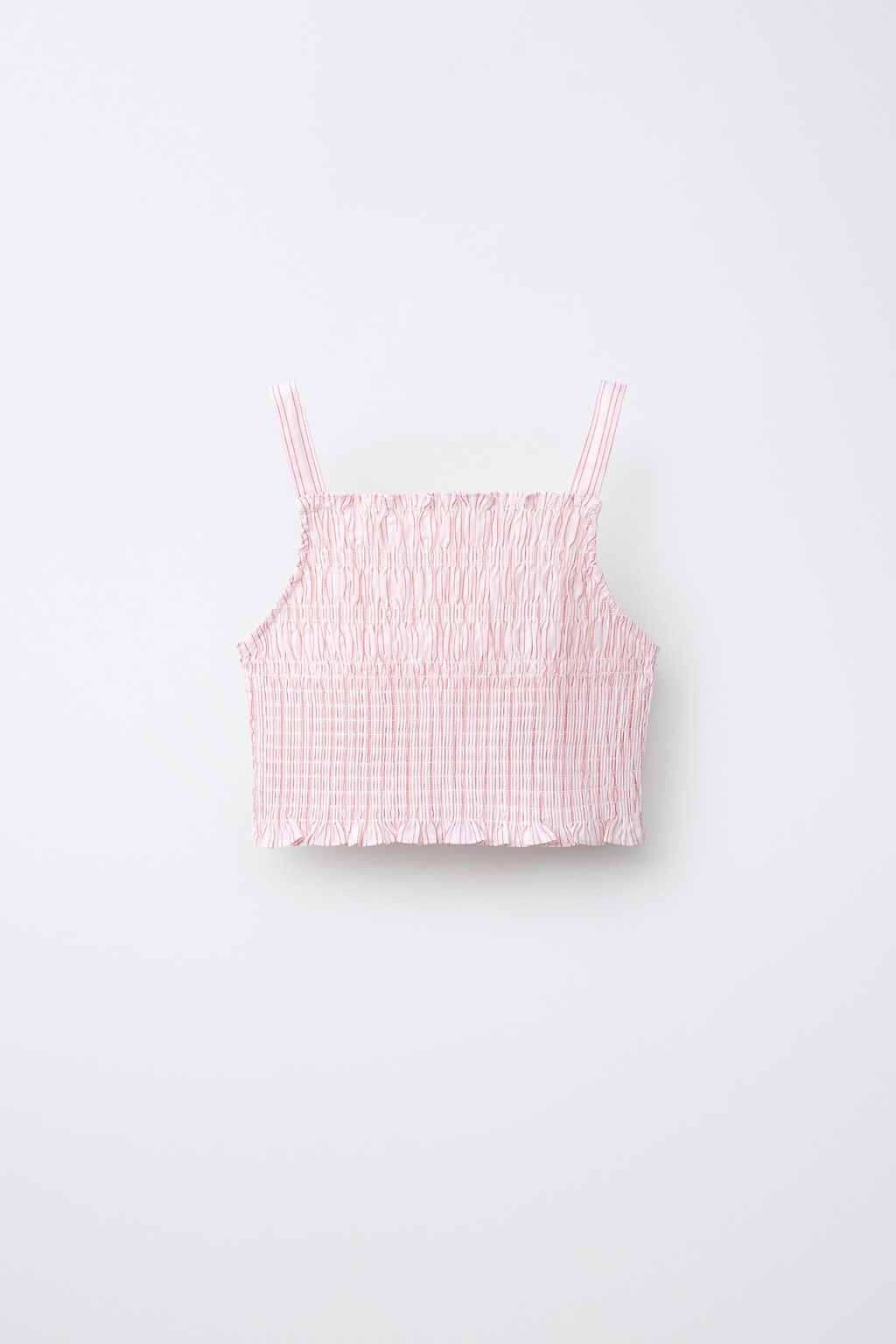 CAMISA Y TOP RAYAS FLORES LENTEJUELAS / Rosa pastel - Zara фото 10