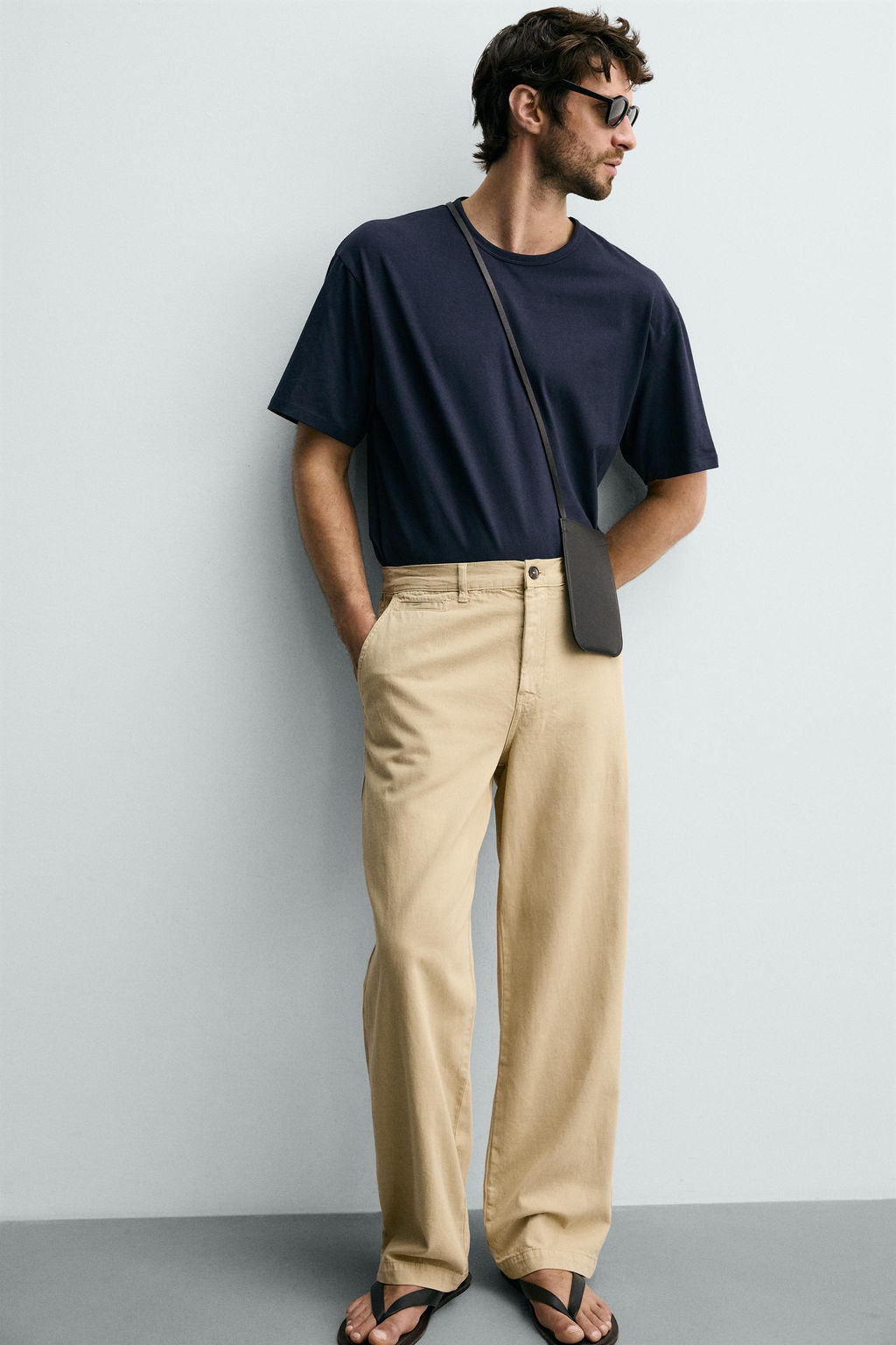 PANTAL?N CHINO STRAIGHT FIT / Tostado