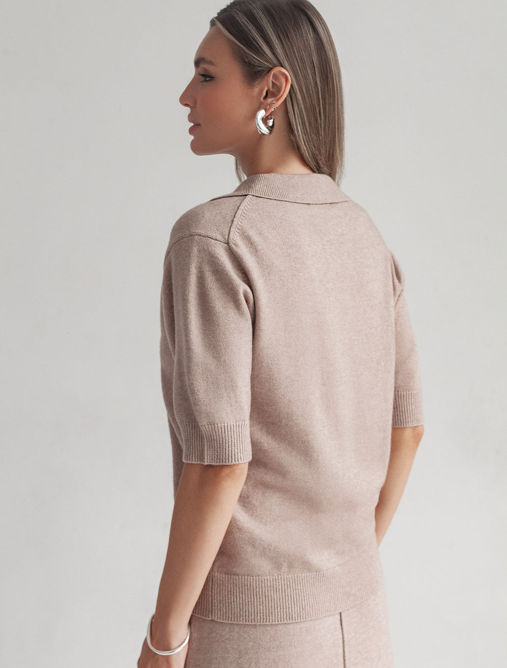 Джемпер-поло из пряжи с кашемиром VILATTE