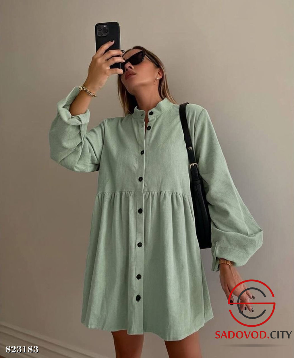 Платье женское на пуговицах