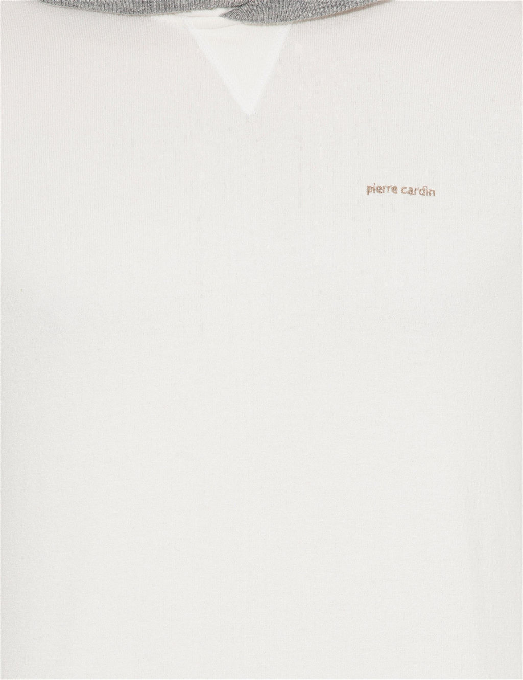 Ekru Slim Fit Kapi_onlu Triko Kazak - Pierre cardin фото 6